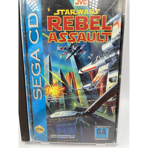Sega CD Game Star Wars Rebel Assault CIB Complete In Box Great Shape ! - Picture 2 of 10